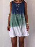 Gradient Kleid Damen ärmellos leicht A-Linie Sommer – Meliora