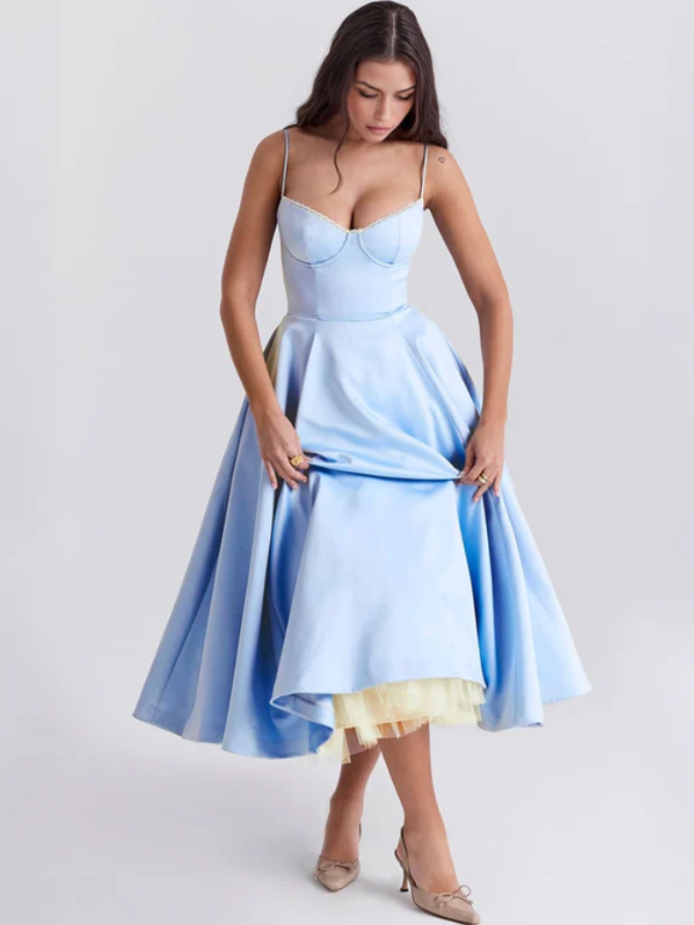 Ballkleid mit Korsett und A-Linien-Schnitt – Isabelle