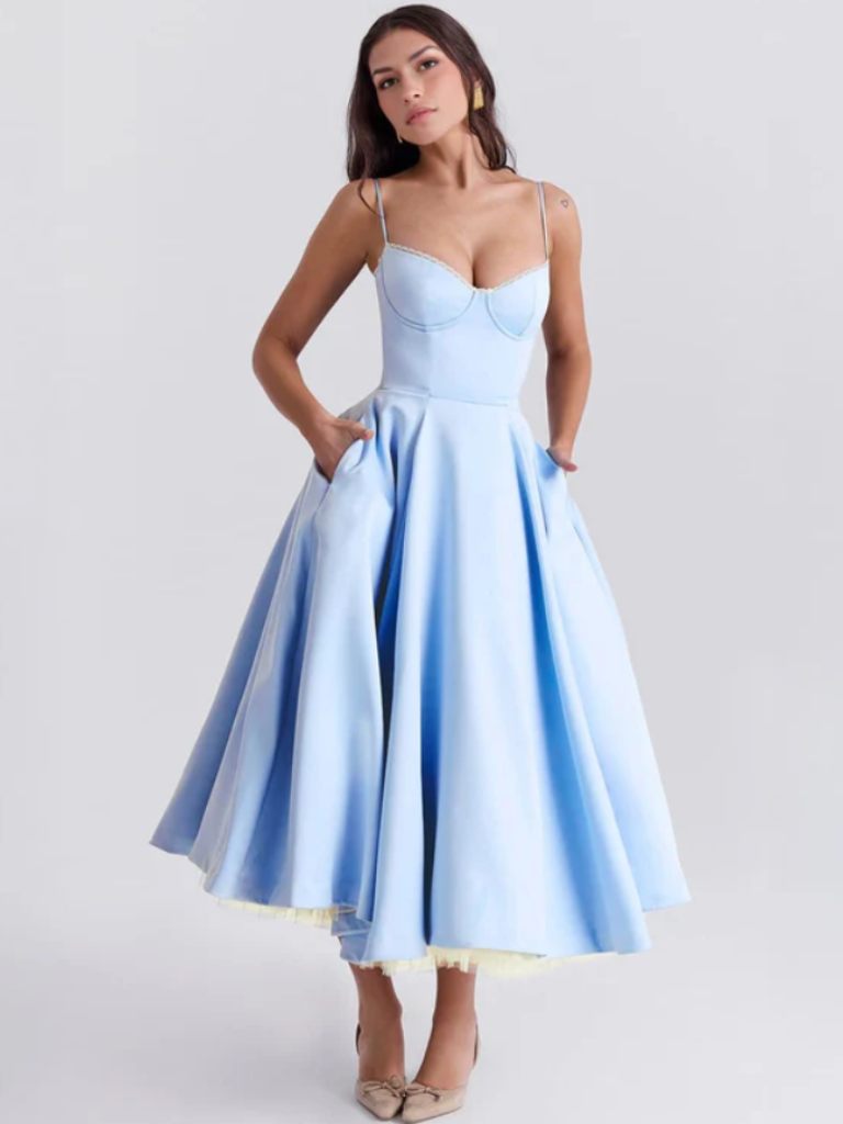 Ballkleid mit Korsett und A-Linien-Schnitt – Isabelle