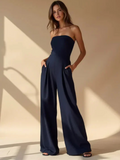 Schulterfreier Jumpsuit Elegant Modern Look – Alina