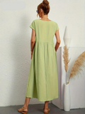 Sommerkleid Elegant Luftig Mit Taschen Freizeit – Lurevia