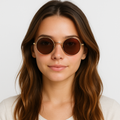 Retro Runde Sonnenbrille mit polarisierten Gläsern – NovaShade