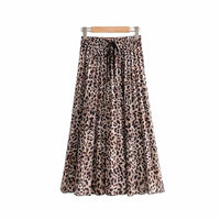 Vintage-Maxi-Rock mit elegantem Tigerdruck – Isabella