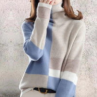 Damen Strickpullover warm weich elegant vielseitig – Angele