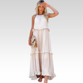 Sommerkleid Neckholder A-Linie Luftig Boho – Feliora