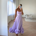 Midi Kleid Raffung Elegant Figurbetont Komfort – Lina