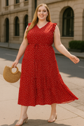 Ärmelloses Damen-Sommerkleid mit Punktemuster – Mia