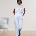 Damen Jumpsuit Elegant Tailliert Mit Gürtel Alltag – Serenya