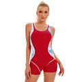 Sportlicher Badeanzug mit Patchwork-Design für Damen – Bettina