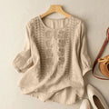 Boho Bluse Damen Bestickt Locker Elegant – Florencea