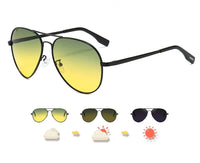 Polarisierte fotochrome Pilotenbrille für Tag & Nacht – Markus