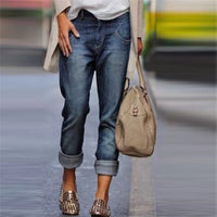 Damen Relaxed Fit Jeans Klassisch Bequem Alltag – Elina