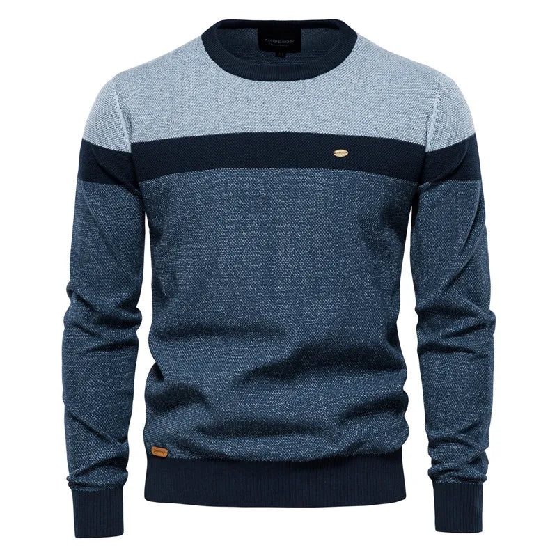Eleganter Herrenpullover mit feinem Strickdesign – Julian