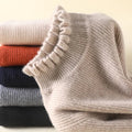 Weicher Winterpullover für Damen mit Fransen – Isabella