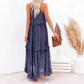 Sommerkleid Neckholder A-Linie Luftig Boho – Feliora