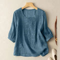 Boho Bluse Damen Bestickt Locker Elegant – Florencea