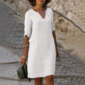 Damen Kleid Bauchformend Elegant Komfort Vielseitig – Virelia