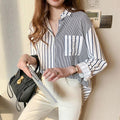 Damenbluse mit Nadelstreifen für elegante Looks – Clara