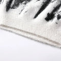 Damen Strickpullover Flauschig Warm Abstrakt Muster – Soraya
