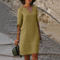 Damen Kleid Bauchformend Elegant Komfort Vielseitig – Virelia