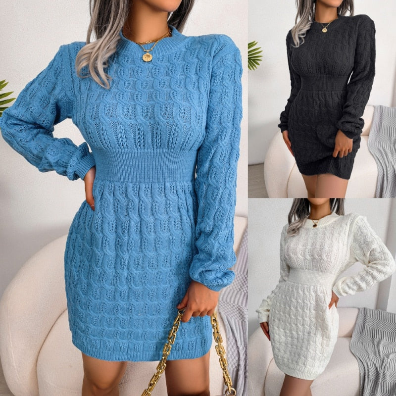 Eng anliegendes gestricktes Kleid für Damen – Valeria