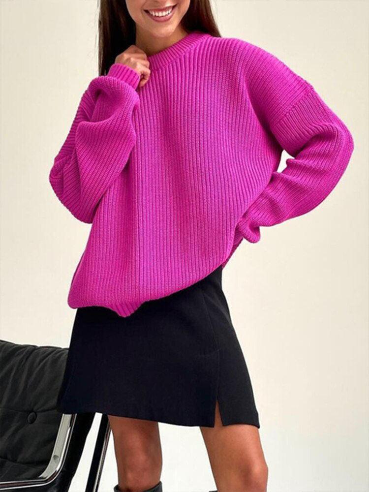 Warmer Damenpullover mit weichem Material – Emilia
