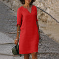 Damen Kleid Bauchformend Elegant Komfort Vielseitig – Virelia