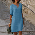 Damen Kleid Bauchformend Elegant Komfort Vielseitig – Virelia