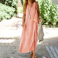 Handgefertigtes Baumwollkleid Damen Sommer bequem langlebig – Florina