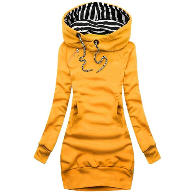 Damen Hoodie warm figurbetont mit Komfortstoff – Lorena