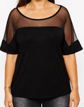 Damen-Mesh-T-Shirt in Übergröße für sommerlichen Komfort – Lara