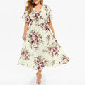 Luftiges Boho-Chiffonkleid in Übergröße für den Sommer – Lena