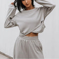 Eleganter Hausanzug aus Rippenstrick für Damen – Mila