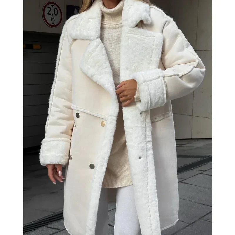 Teddy Mantel für Damen mit Fleece Komfort – Ophelia