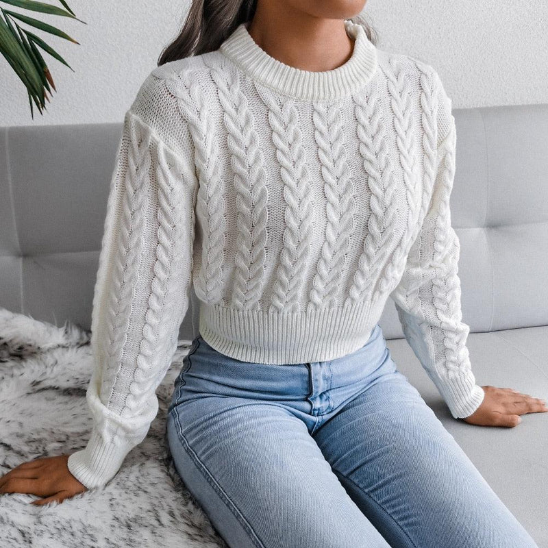 Damen-Strickpullover mit zeitlosem Design – Sophia