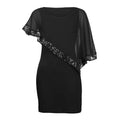 Elegantes schulterfreies Paillettenkleid in Übergröße – Lisa