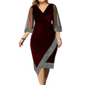 Elegantes Übergrößen-Partykleid mit Glitzer-Details – Aurelia