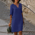 Damen Kleid Bauchformend Elegant Komfort Vielseitig – Virelia