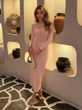Elegantes Maxikleid mit Spitze und Taillenschnitt – Lorena
