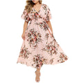 Luftiges Boho-Chiffonkleid in Übergröße für den Sommer – Lena