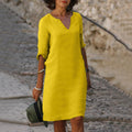 Damen Kleid Bauchformend Elegant Komfort Vielseitig – Virelia