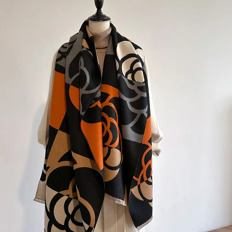 Doppelseitiger Kaschmirschal – warm & elegant – Emilia