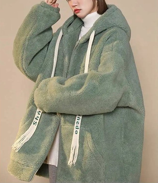 Flauschige Winterjacke mit Fleece – Noa