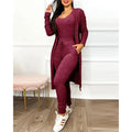 Zweiteiliger Damen-Jumpsuit mit Jacke – Alina