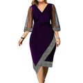 Elegantes Übergrößen-Partykleid mit Glitzer-Details – Aurelia