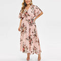Luftiges Boho-Chiffonkleid in Übergröße für den Sommer – Lena