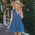 Besticktes Damen-Sommerkleid mit luftiger Passform – Emilia