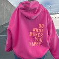 Kuscheliger Hoodie mit motivierendem Spruch für Damen – Viola