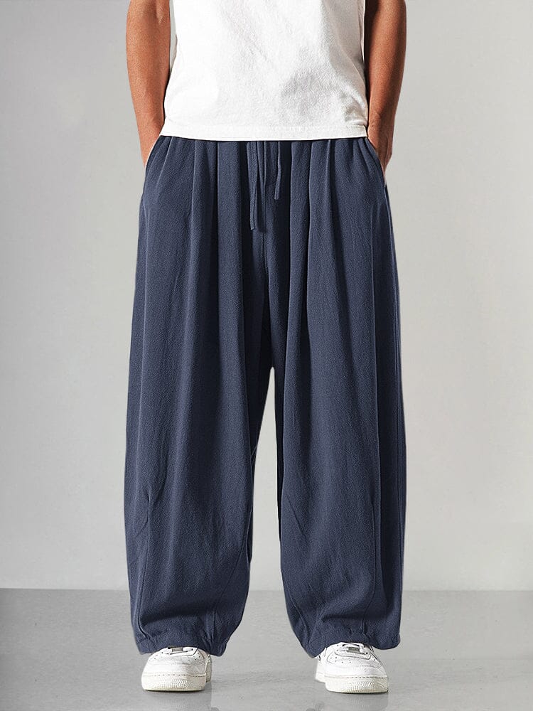 Linenhose aus Baumwolle mit elastischem Bund – Hannes