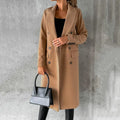Damen Wollmantel Zweireiher Herbst Winter Elegant – Luna